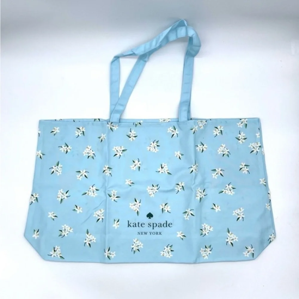 Kate Spade Light Blue Floral Tote